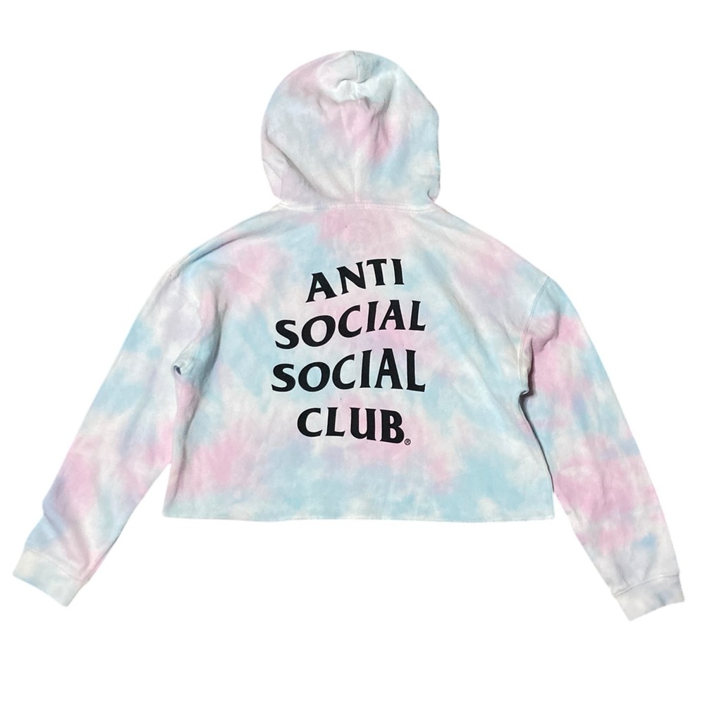 NwT Anti social social Club ABG Crop Top Hoodie Women’s size M in Cotton Candy - Picture 5 of 5